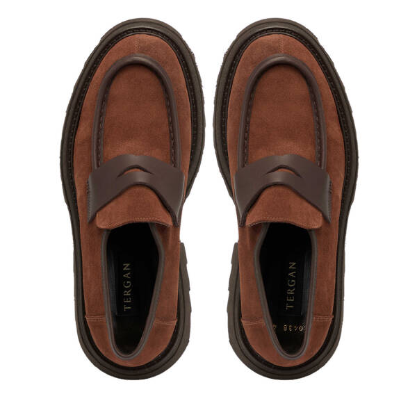 Taba Süet Deri Erkek Loafer - E24S1AY56993-K59 - 5