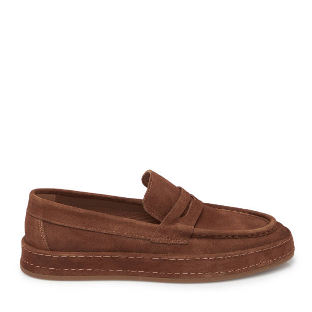 Taba Süet Deri Erkek Loafer - E24S1AY57001-K59 - 3
