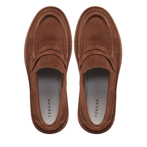 Taba Süet Deri Erkek Loafer - E24S1AY57001-K59 - 5