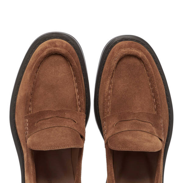 Taba Süet Deri Erkek Loafer - E24S1AY57041-K59 - 5