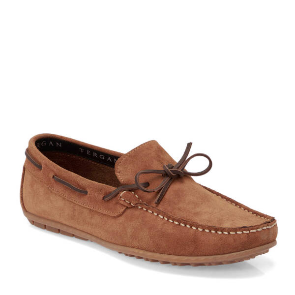 Taba Süet Deri Erkek Loafer - E25I1AY57297-K59 - 1