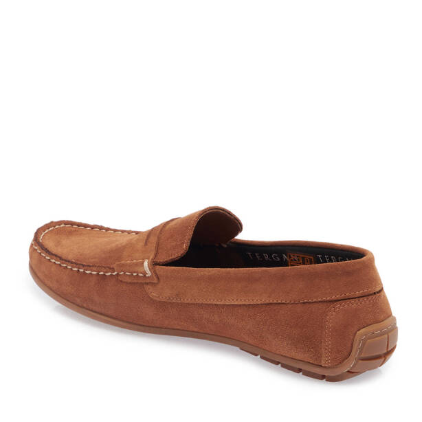 Taba Süet Deri Erkek Loafer - E25I1AY57298-K59 - 2