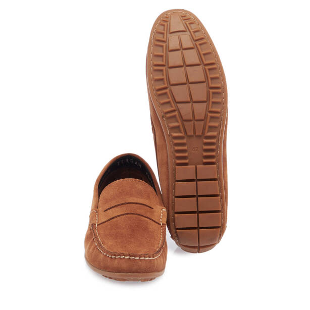 Taba Süet Deri Erkek Loafer - E25I1AY57298-K59 - 4