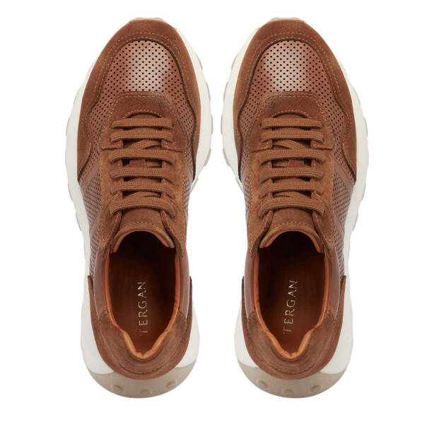 Taba Hakiki Süet Deri Erkek Sneaker - E24I1AY56733-K59 - 5