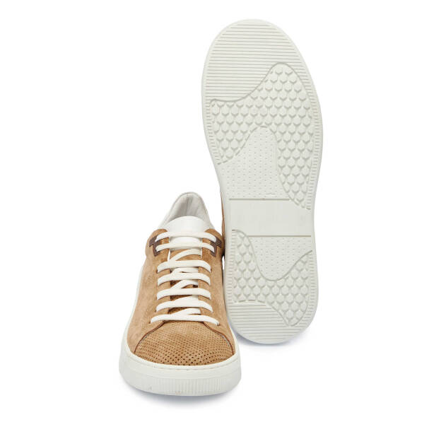 Taba Süet Deri Erkek Sneaker - E24I1AY56751-K59 - 4