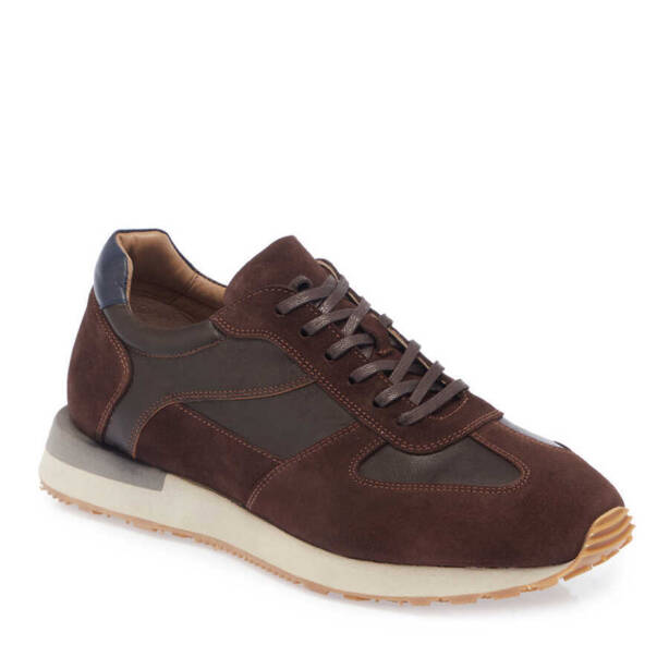 Taba Hakiki Süet Deri Erkek Sneaker - E24I1AY56915-W33 - 2