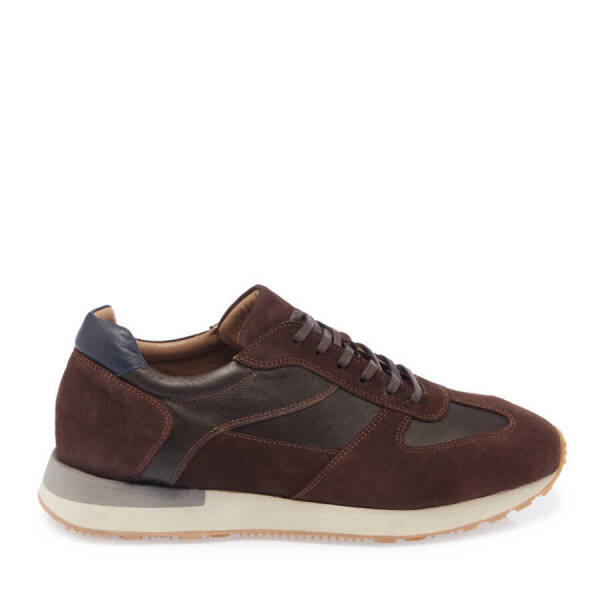 Taba Hakiki Süet Deri Erkek Sneaker - E24I1AY56915-W33 - 1