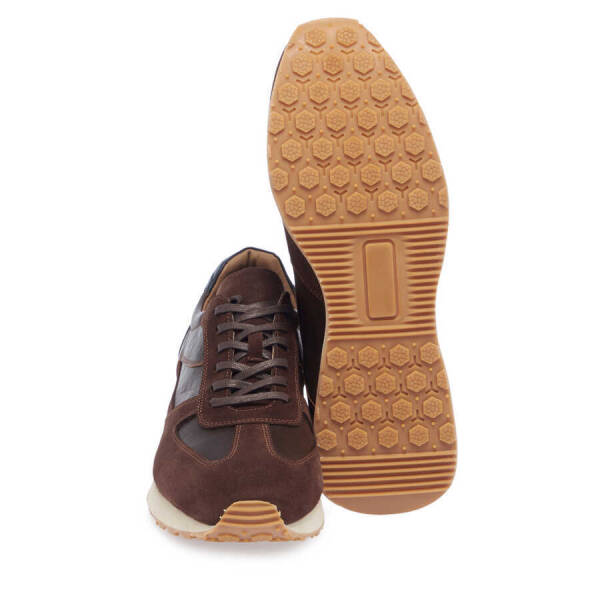Taba Hakiki Süet Deri Erkek Sneaker - E24I1AY56915-W33 - 4