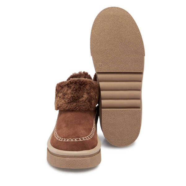 Taba Süet Deri Kadın Bot - K25K1BT68158-K59 - 4