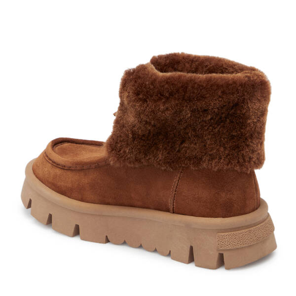 Taba Süet Deri Kadın Casual Bot - K24K1BT67522-K59 - 2