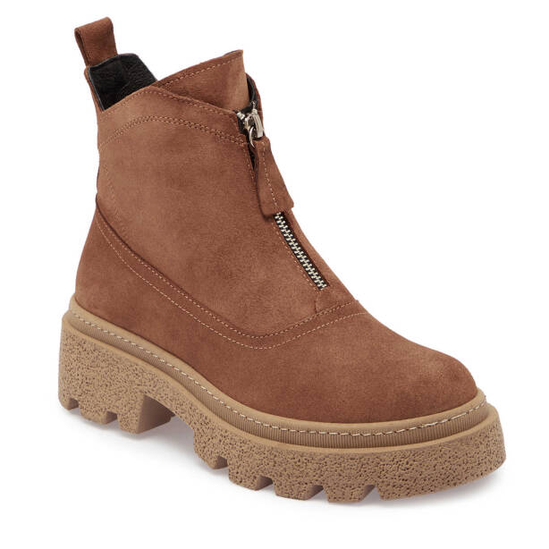 Taba Süet Deri Kadın Casual Bot - K24K1BT67556-K59 - Tergan