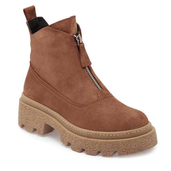 Taba Süet Deri Kadın Casual Bot - K24K1BT67556-K59 - 1