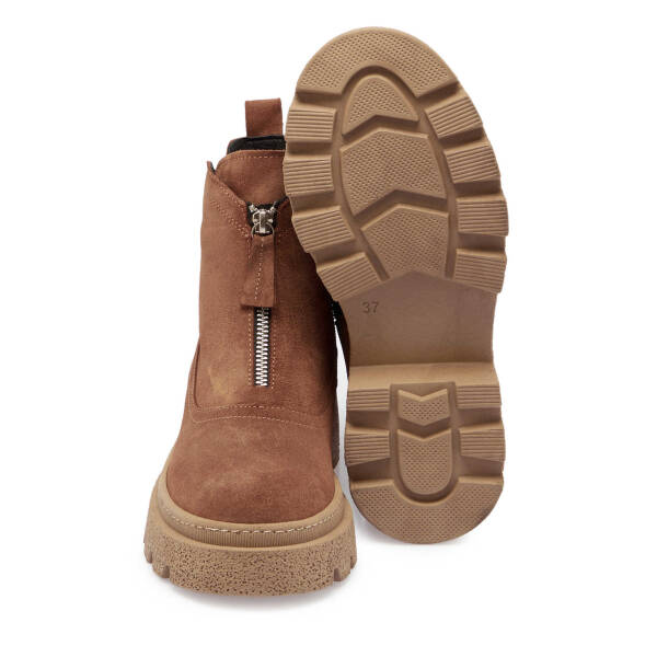 Taba Süet Deri Kadın Casual Bot - K24K1BT67556-K59 - 4