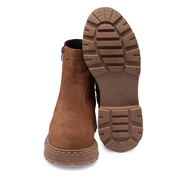 Taba Süet Deri Kadın Casual Bot - K24K1BT67557-K59 - 4