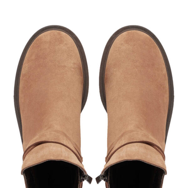 Taba Süet Deri Kadın Casual Bot - K24K1BT67564-K59 - 5