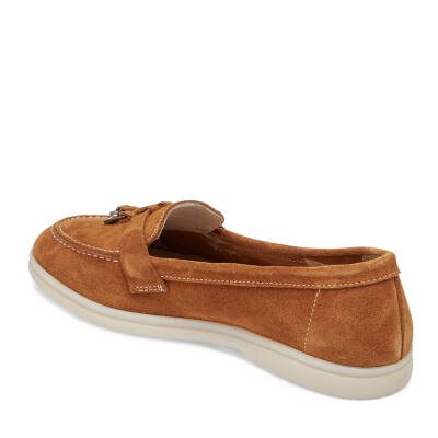Taba Süet Deri Kadın Loafer - K24I1AY67092-K59 - 2