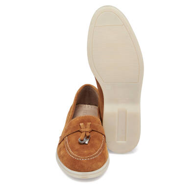 Taba Süet Deri Kadın Loafer - K24I1AY67092-K59 - 4