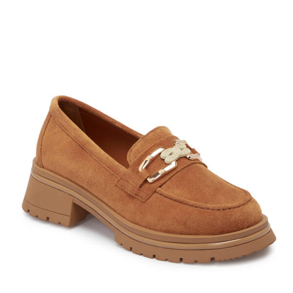 Taba Süet Deri Kadın Loafer - K25S1AY68166-K59 - 1
