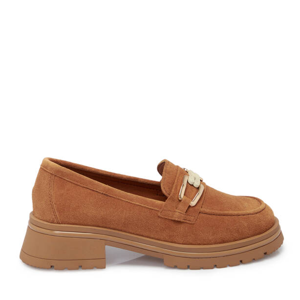 Taba Süet Deri Kadın Loafer - K25S1AY68166-K59 - 3