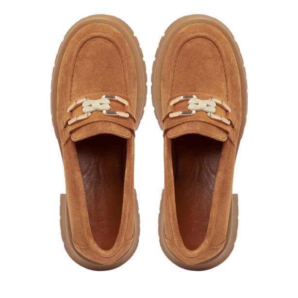 Taba Süet Deri Kadın Loafer - K25S1AY68166-K59 - 5