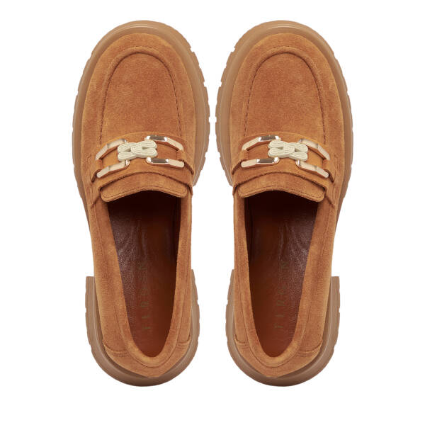 Taba Süet Deri Kadın Loafer - K25S1AY68166-K59 - 5