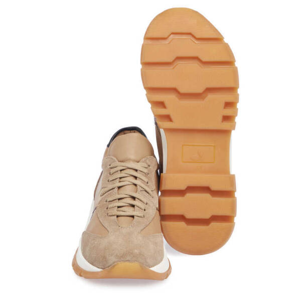 Taba Hakiki Süet Deri Kadın Sneaker - K23S1AY66944-W33 - 4