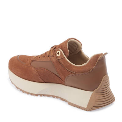 Taba Süet Deri Kadın Sneaker - K24I1AY67499-K59 - 2