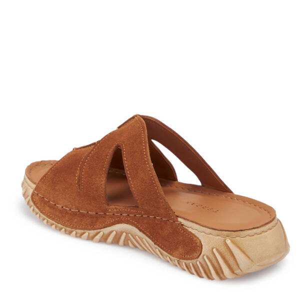 Taba Hakiki Süet Deri Kadın Terlik - K25Y1TR67930-K59 - 3