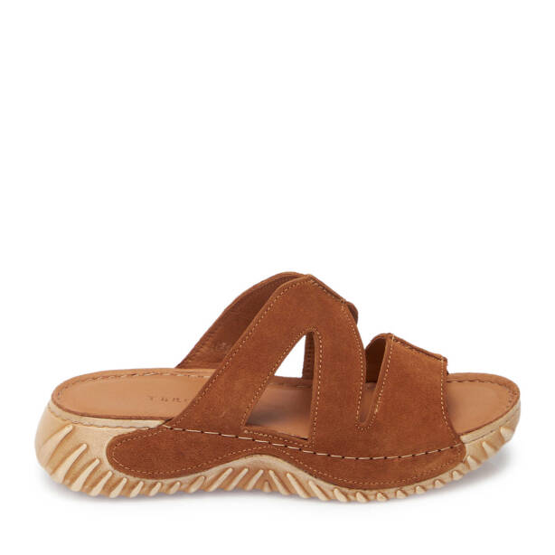 Taba Hakiki Süet Deri Kadın Terlik - K25Y1TR67930-K59 