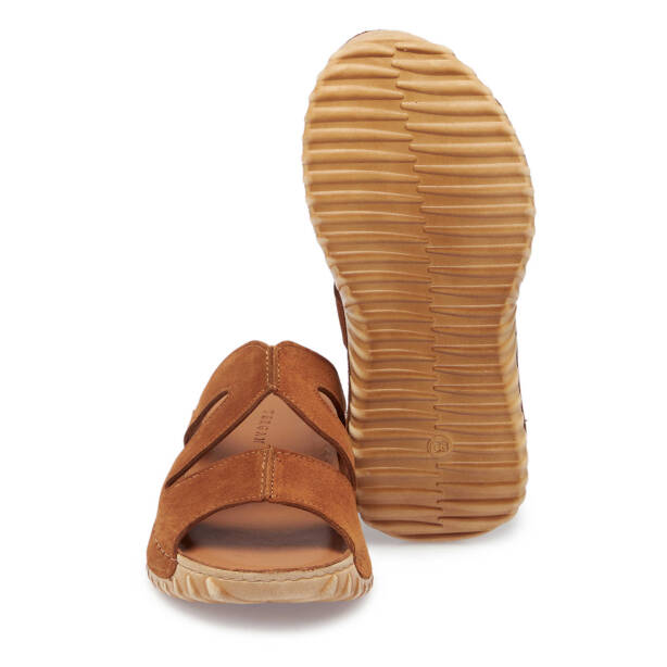 Taba Hakiki Süet Deri Kadın Terlik - K25Y1TR67930-K59 - 4