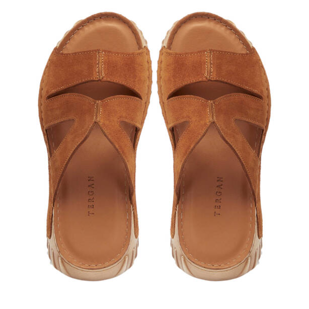 Taba Hakiki Süet Deri Kadın Terlik - K25Y1TR67930-K59 - 5