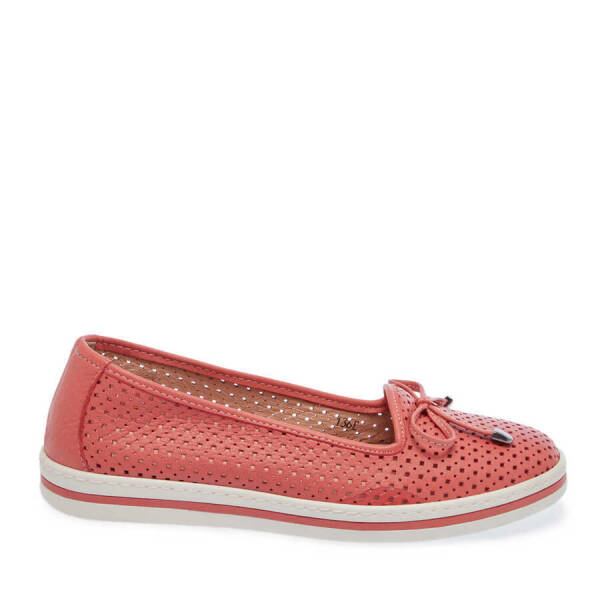 Turuncu Hakiki Deri Kadın Babet - K24I1AY67350-J76 - 3