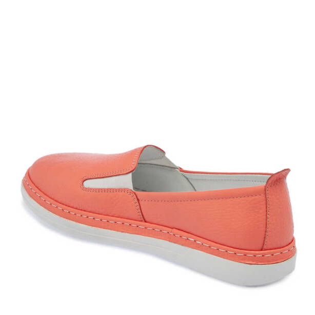 Turuncu Hakiki Deri Kadın Babet - K24I1AY67359-S96 - 3