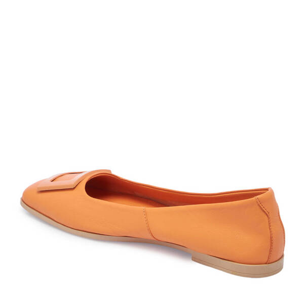 Turuncu Deri Kadın Babet - K24I1BB67453-M39 - 2