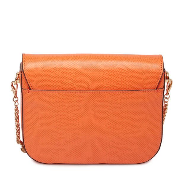 Turuncu Deri Kadın Çapraz Askılı Çanta - S24K1BC79933-T93 - 3