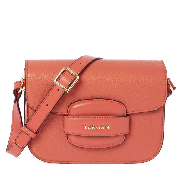 Turuncu Hakiki Deri Kadın Çapraz Askılı Çanta - S24Y1BC79781-D1N - 1