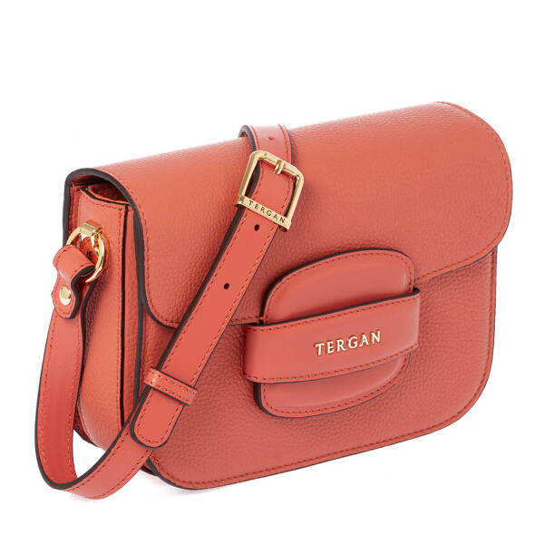 Turuncu Hakiki Deri Kadın Çapraz Askılı Çanta - S24Y1BC79781-D1N - 2