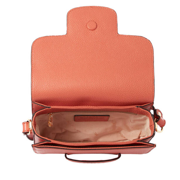 Turuncu Hakiki Deri Kadın Çapraz Askılı Çanta - S24Y1BC79781-D1N - 4