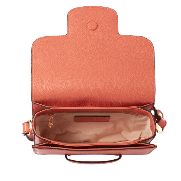 Turuncu Hakiki Deri Kadın Çapraz Askılı Çanta - S24Y1BC79781-D1N - 4