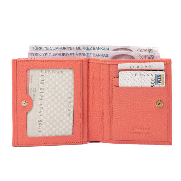 Turuncu Hakiki Deri Kadın Cüzdan - S1CB00005627-D0J - 2