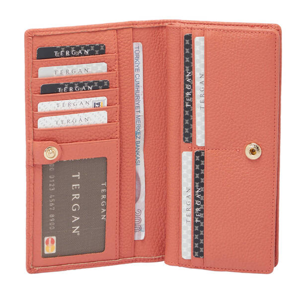 Turuncu Hakiki Deri Kadın Cüzdan - S1CB00005685-D0J - 3