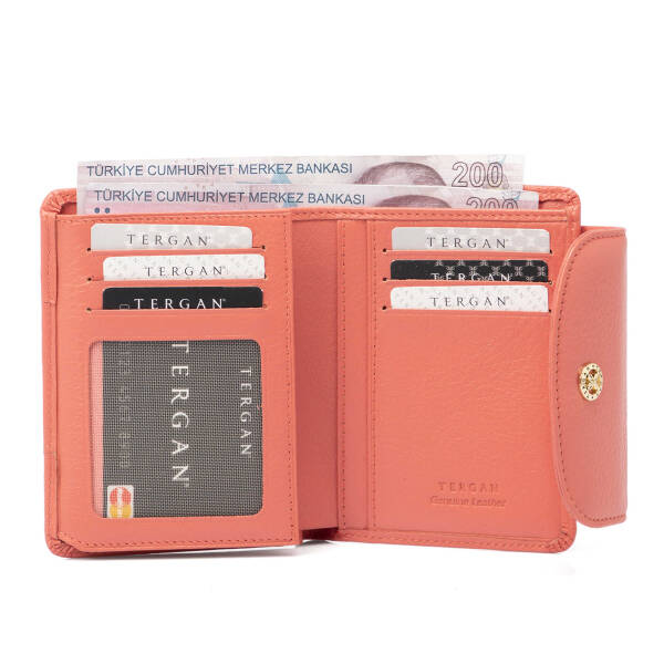 Turuncu Hakiki Deri Kadın Cüzdan - S1CB00005714-G4Z - 2