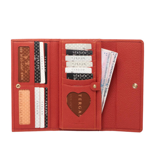 Turuncu Deri Kadın Cüzdan - S1CB00005719-J35 - 3