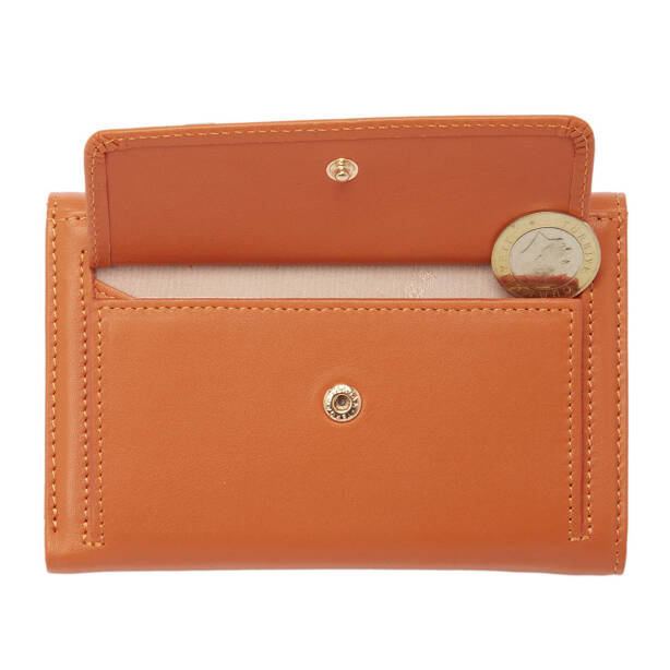 Turuncu Deri Kadın Cüzdan - S1CB00005730-T6T - 5