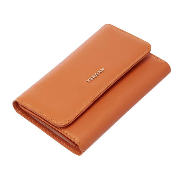 Turuncu Hakiki Deri Kadın Cüzdan - S1CB00005730-T6T 