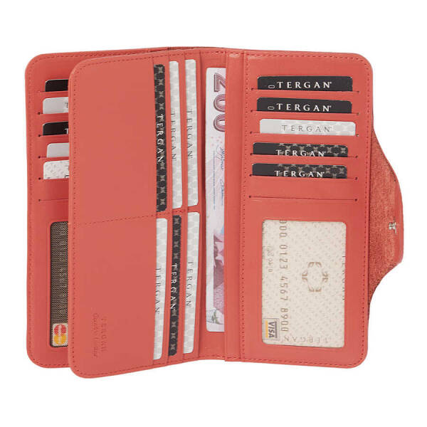 Turuncu Hakiki Deri Kadın Cüzdan - S1CB00005767-D1N - 3