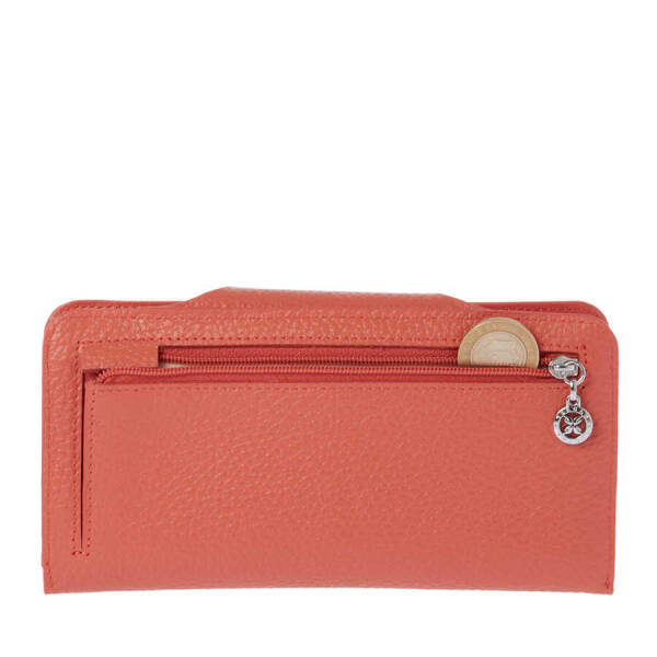 Turuncu Hakiki Deri Kadın Cüzdan - S1CB00005767-D1N - 4