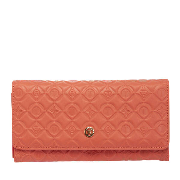 Turuncu Hakiki Deri Kadın Cüzdan - S1CB00005783-M2G - 2