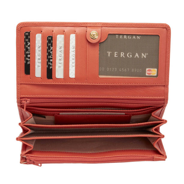 Turuncu Hakiki Deri Kadın Cüzdan - S1CB00005783-M2G - 3