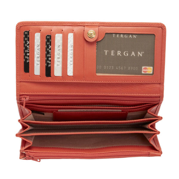 Turuncu Hakiki Deri Kadın Cüzdan - S1CB00005783-M2G - 3